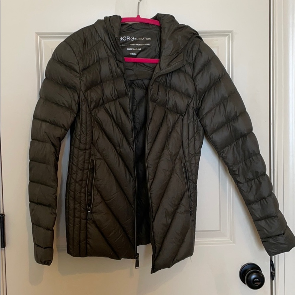 Olive Green BCBGeneration puffer